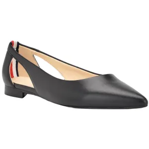 Velahi Womens Faux Leather Slip On Ballet Flats