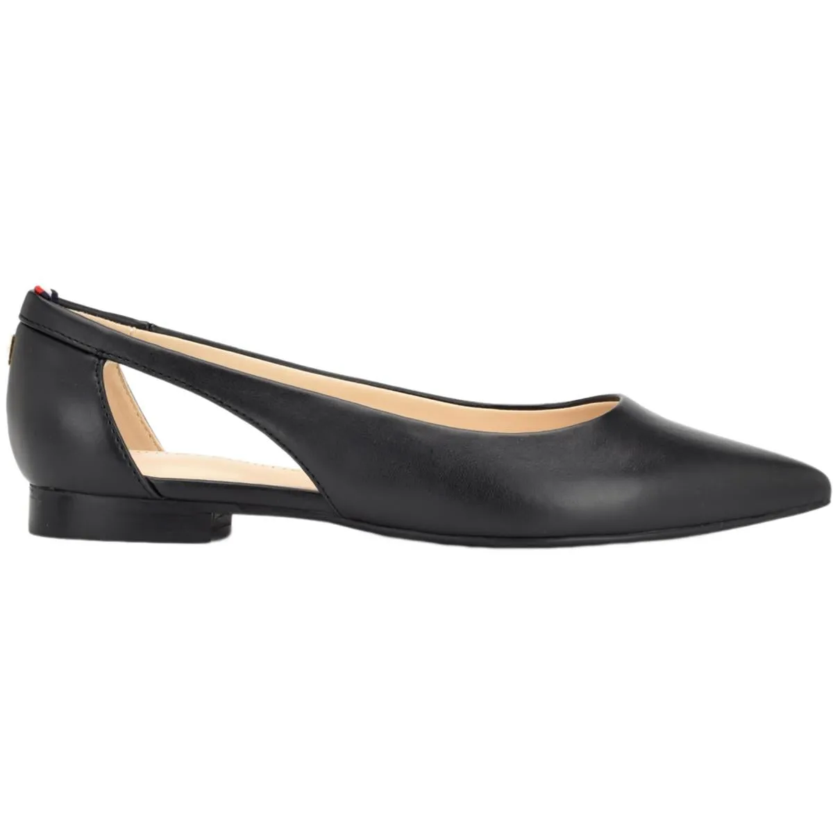 Velahi Womens Faux Leather Slip On Ballet Flats