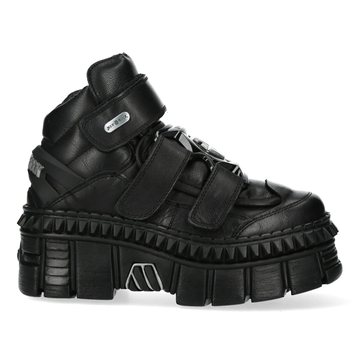 WALL285-S3 Boots Punk Leather Platform Gothic