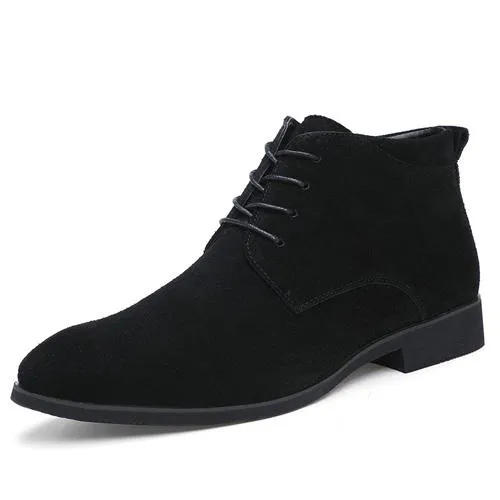 West Louis™ Genuine Ankle Boots Breathable High Top Shoes