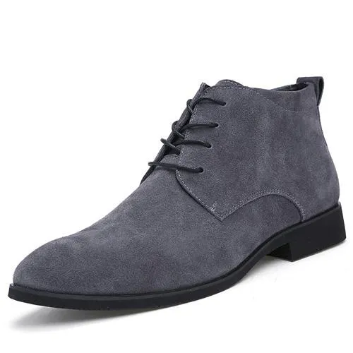 West Louis™ Genuine Ankle Boots Breathable High Top Shoes