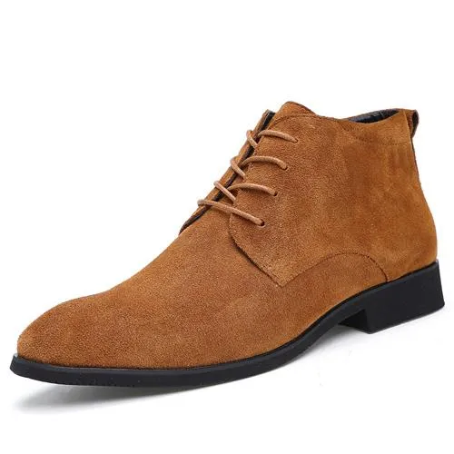 West Louis™ Genuine Ankle Boots Breathable High Top Shoes