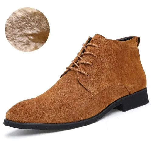 West Louis™ Genuine Ankle Boots Breathable High Top Shoes