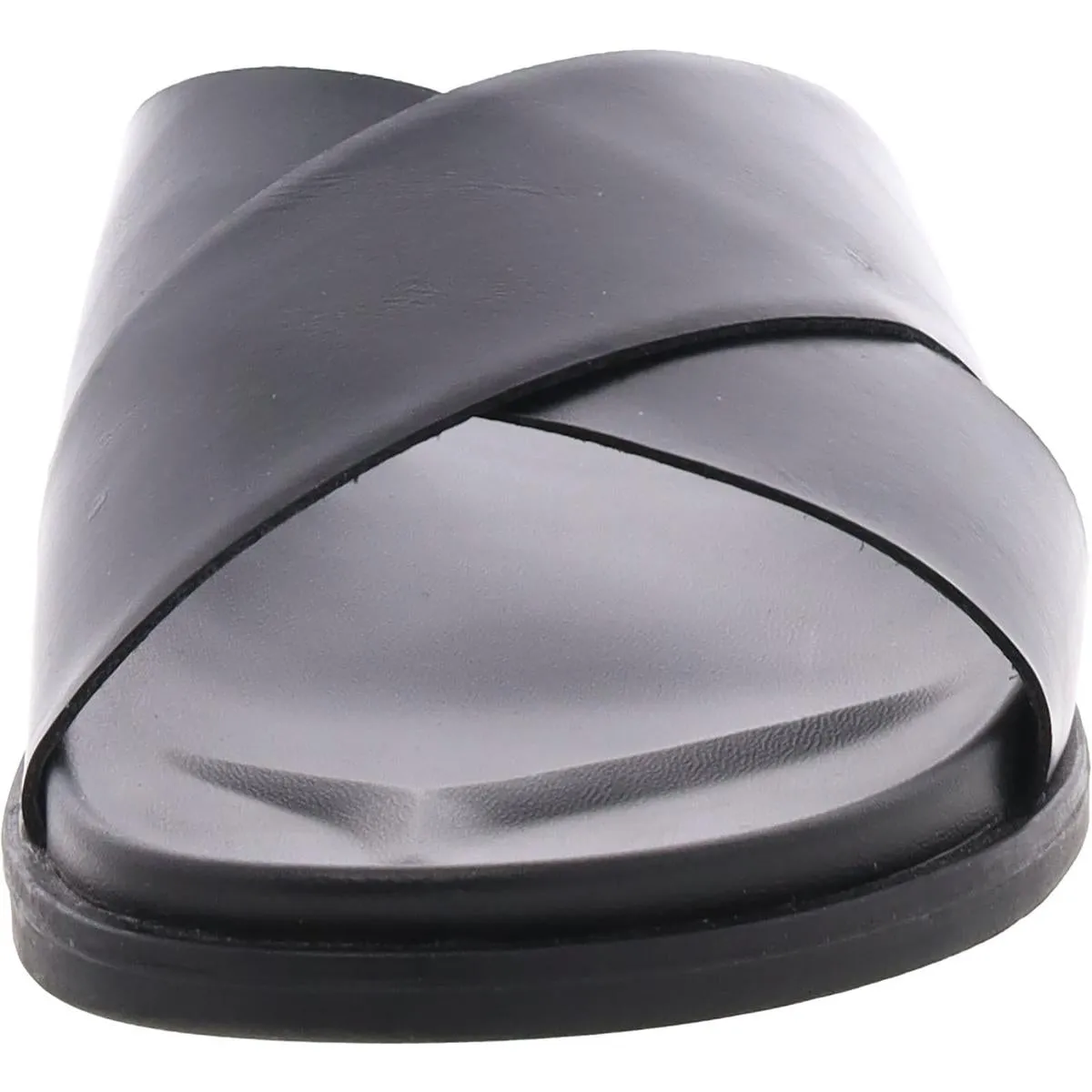 Whitter Mens Faux Leather Slip-On Slide Sandals