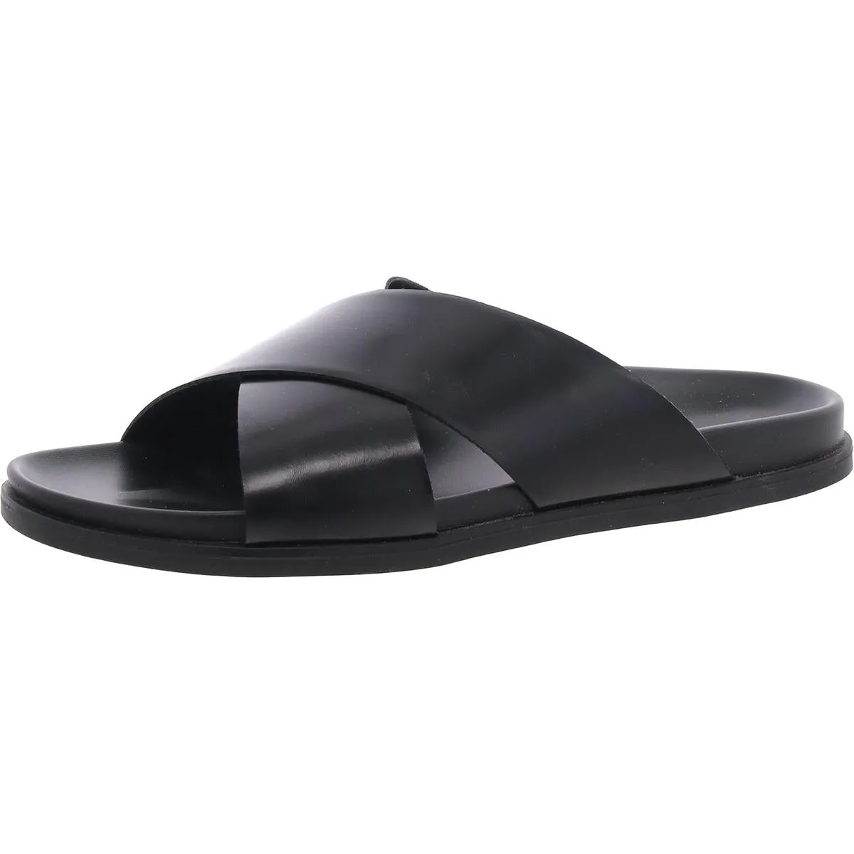 Whitter Mens Faux Leather Slip-On Slide Sandals