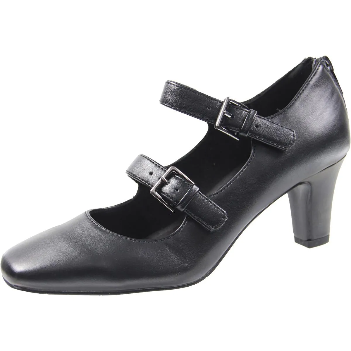Willis Womens Faux Suede Padded Insole Mary Janes