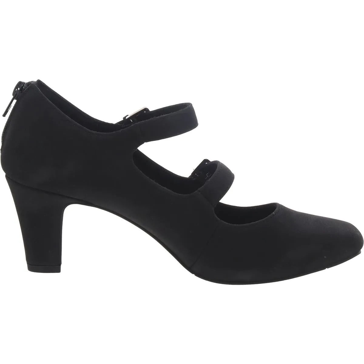 Willis Womens Faux Suede Padded Insole Mary Janes