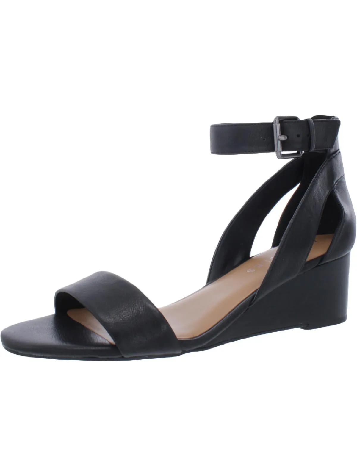 Willowbrook Womens Padded Insole Ankle Strap Wedge Sandals