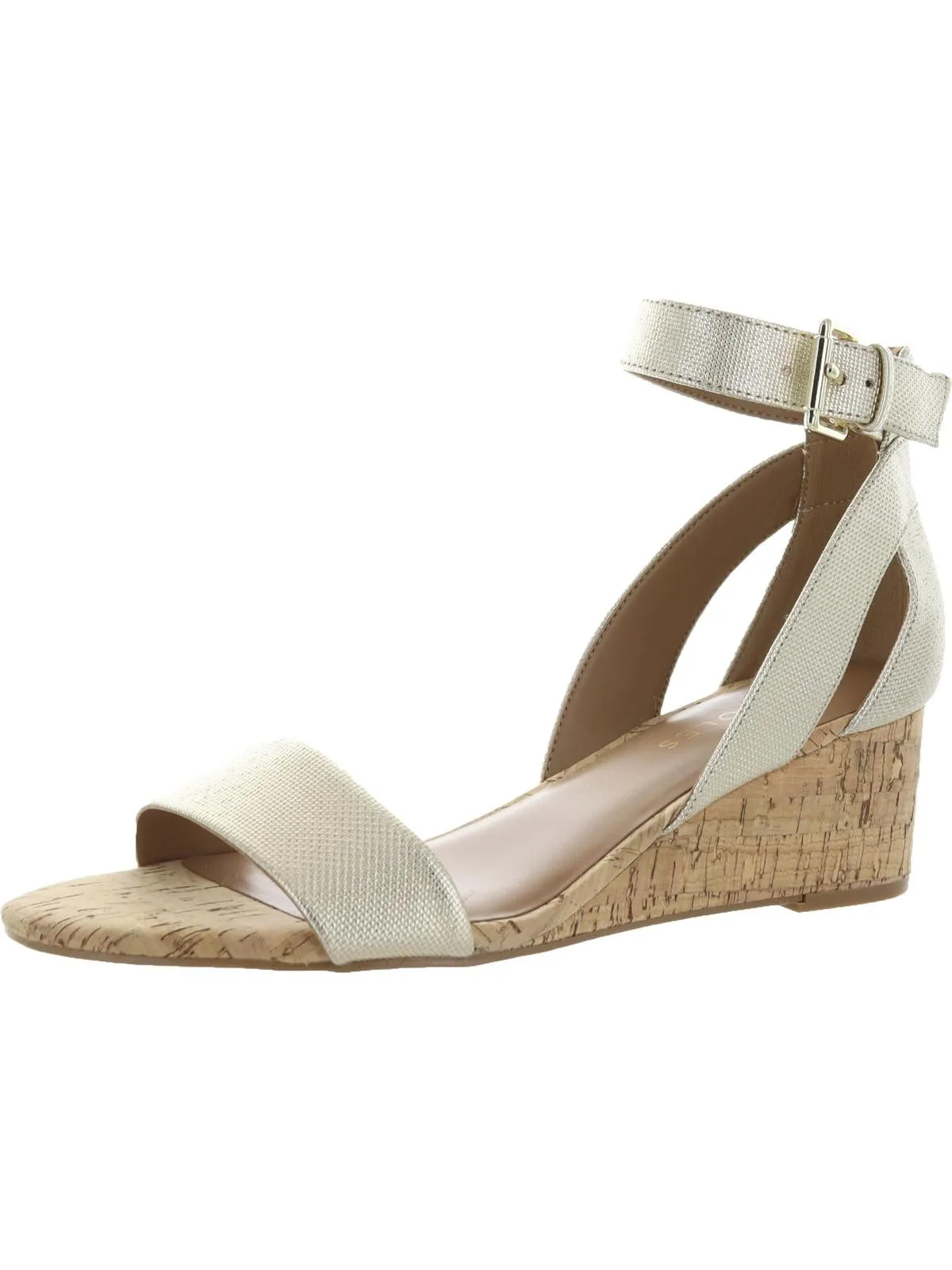 Willowbrook Womens Padded Insole Ankle Strap Wedge Sandals