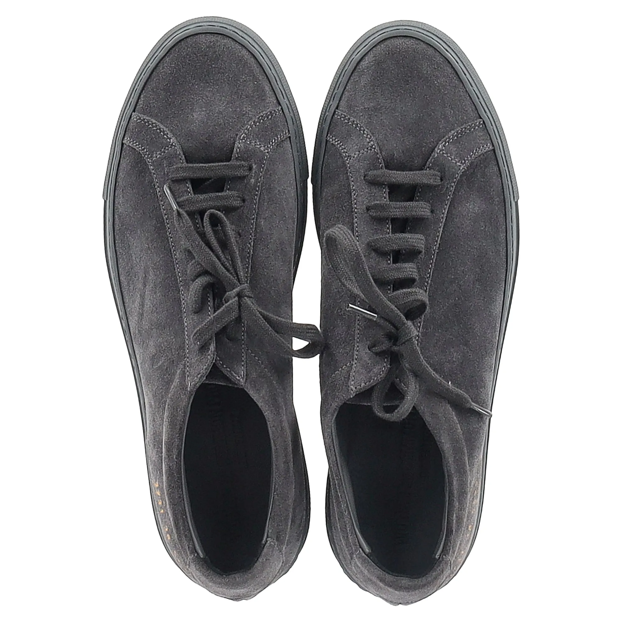 Woman by Common Projects Achilles Sneakers in Grey Suede