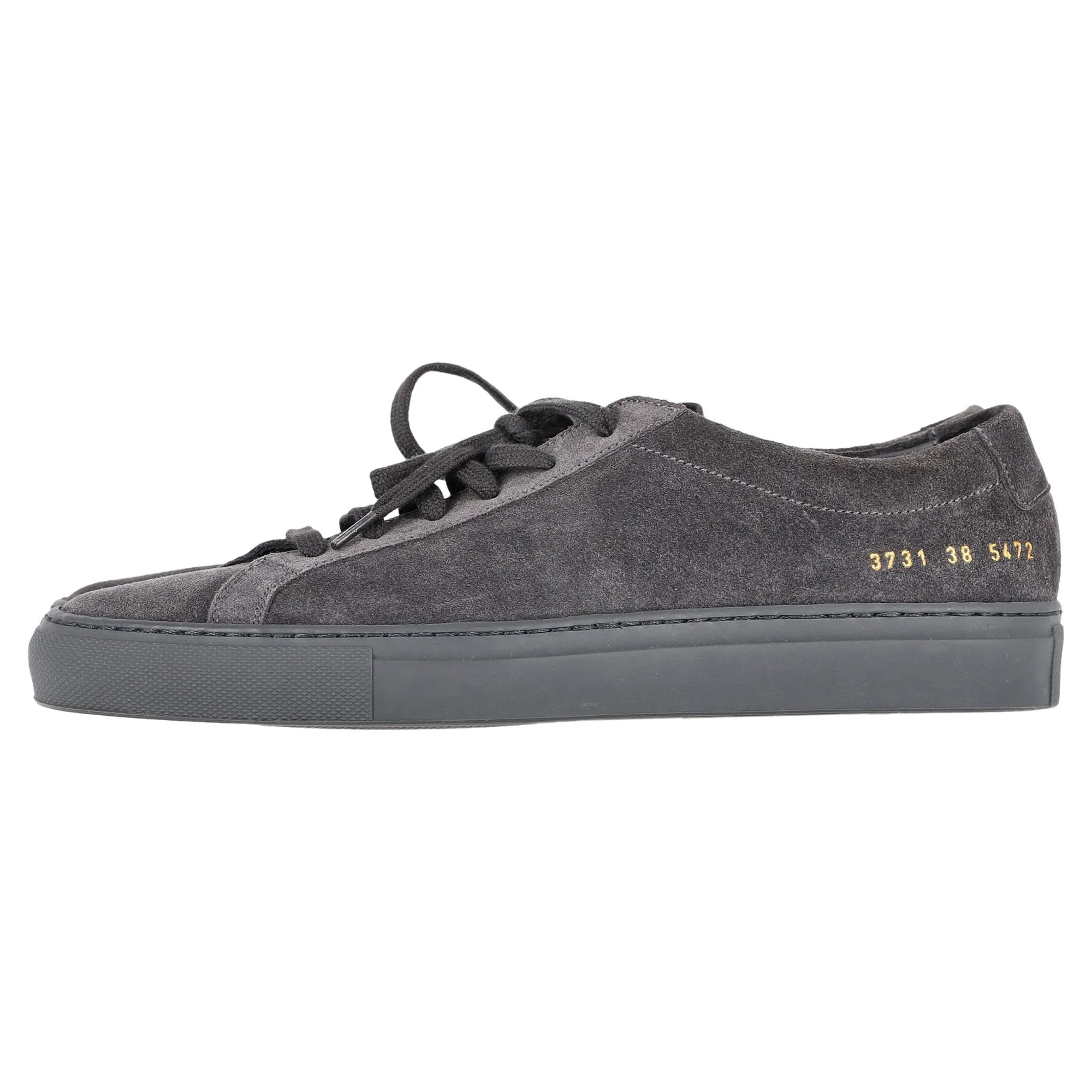 Woman by Common Projects Achilles Sneakers in Grey Suede