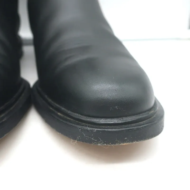 Woman by Common Projects Chelsea Boots Black Leather Size 37 Flat Ankle Boots