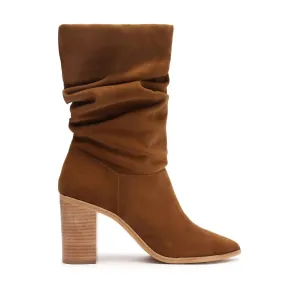 Women Ashlee Block Suede Bootie In Bear