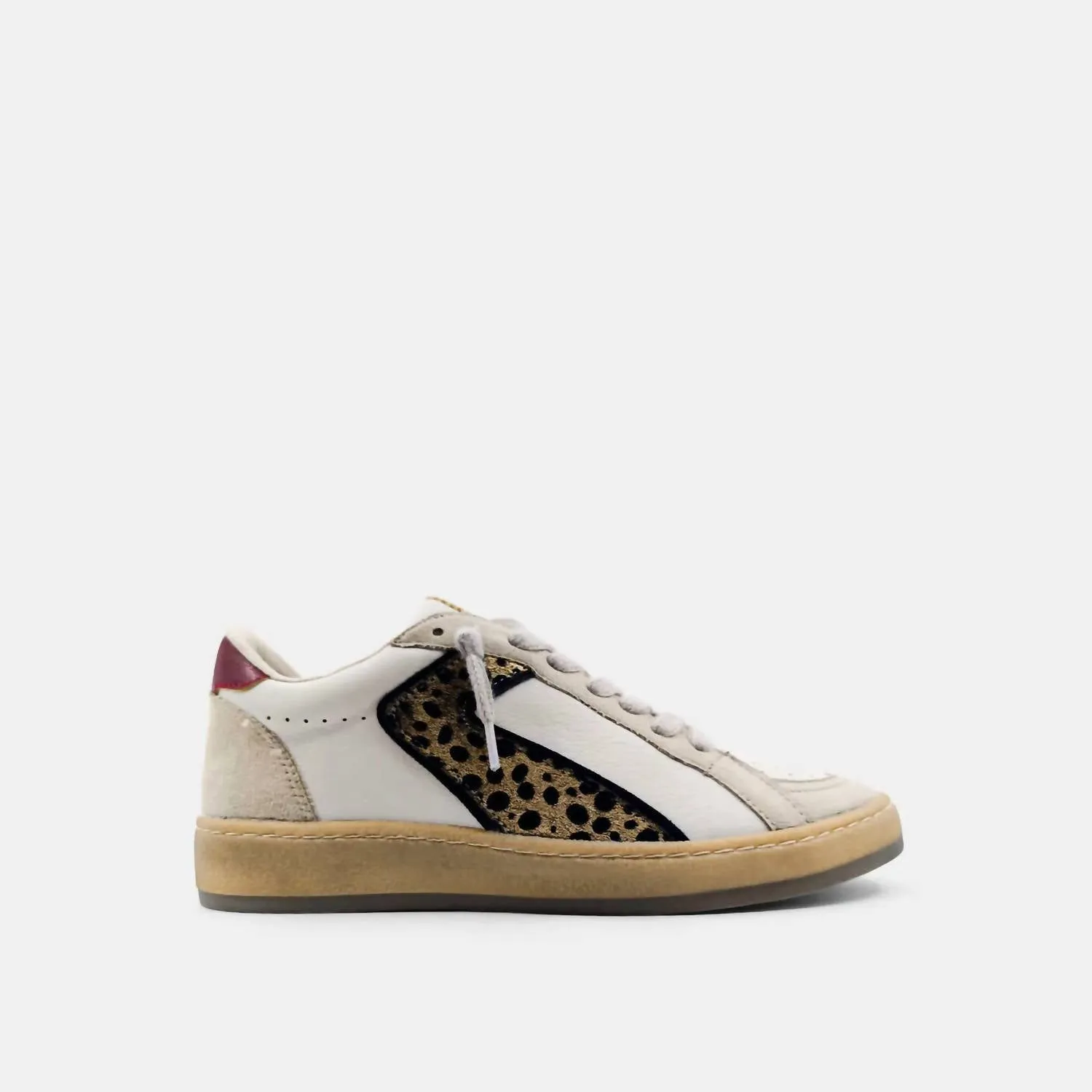 Women Salma Vintage Sneaker In Maroon/gold
