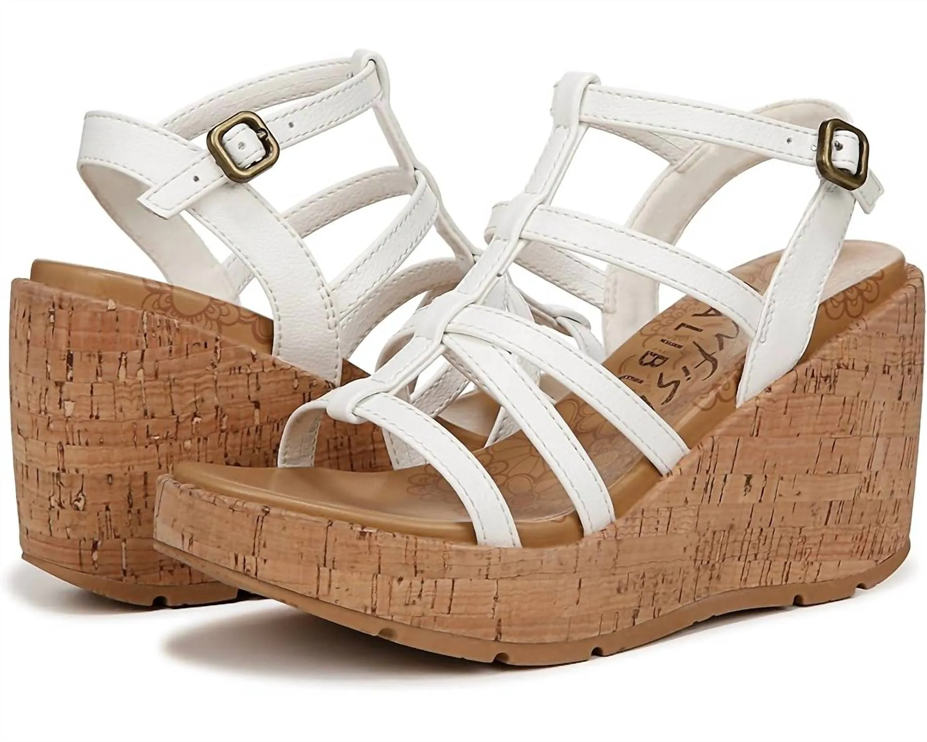 Women Wedge Sandals In White