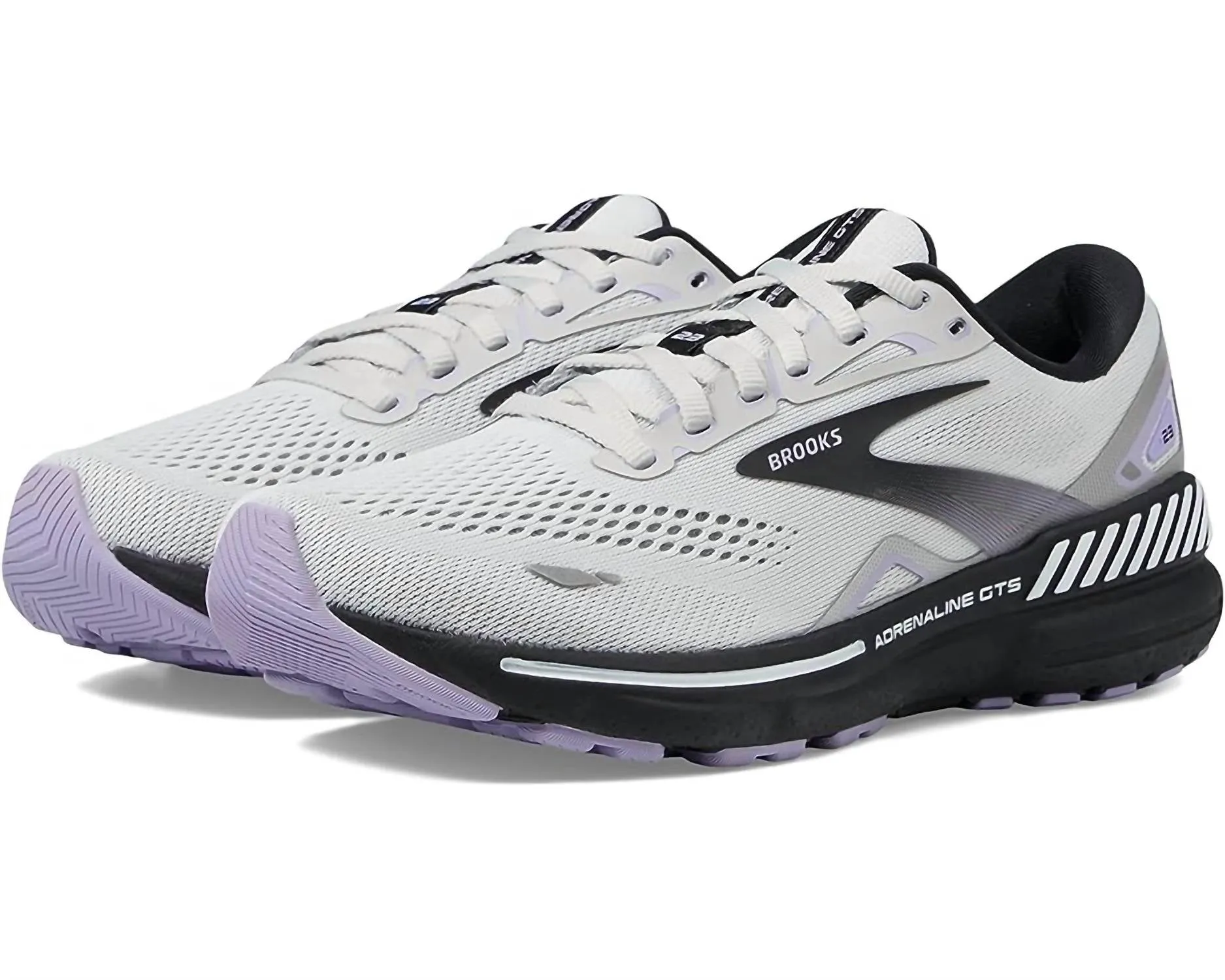Women's Adrenaline Gts 23 Running Shoes ( B Width ) In Grey/black/purple