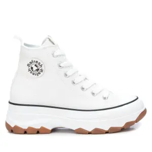 Women's Canvas Ankle Boots In White