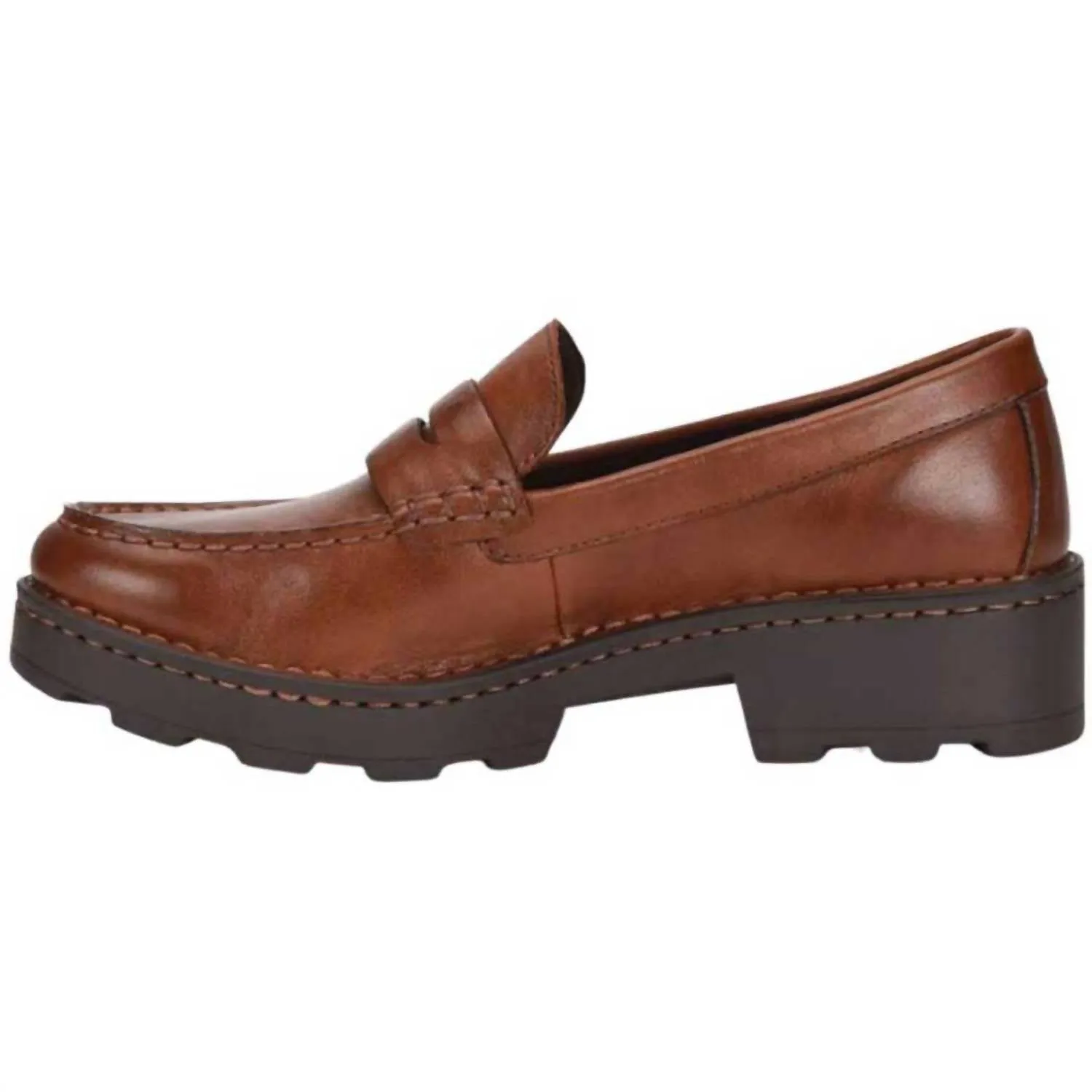 Women's Carrera Platform Loafer Shoes In Brown