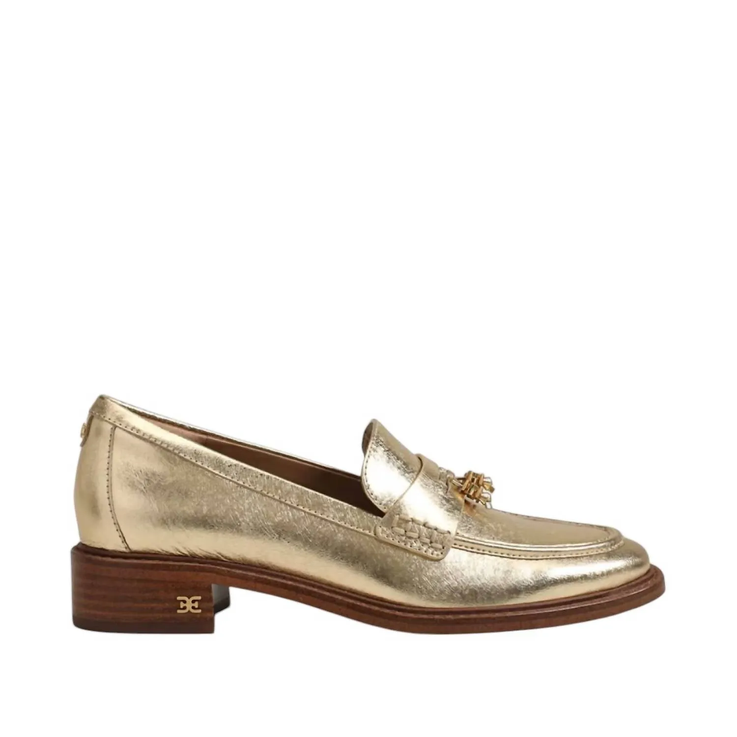 Women's Denise Tassel Penny Loafer In Gold Leather