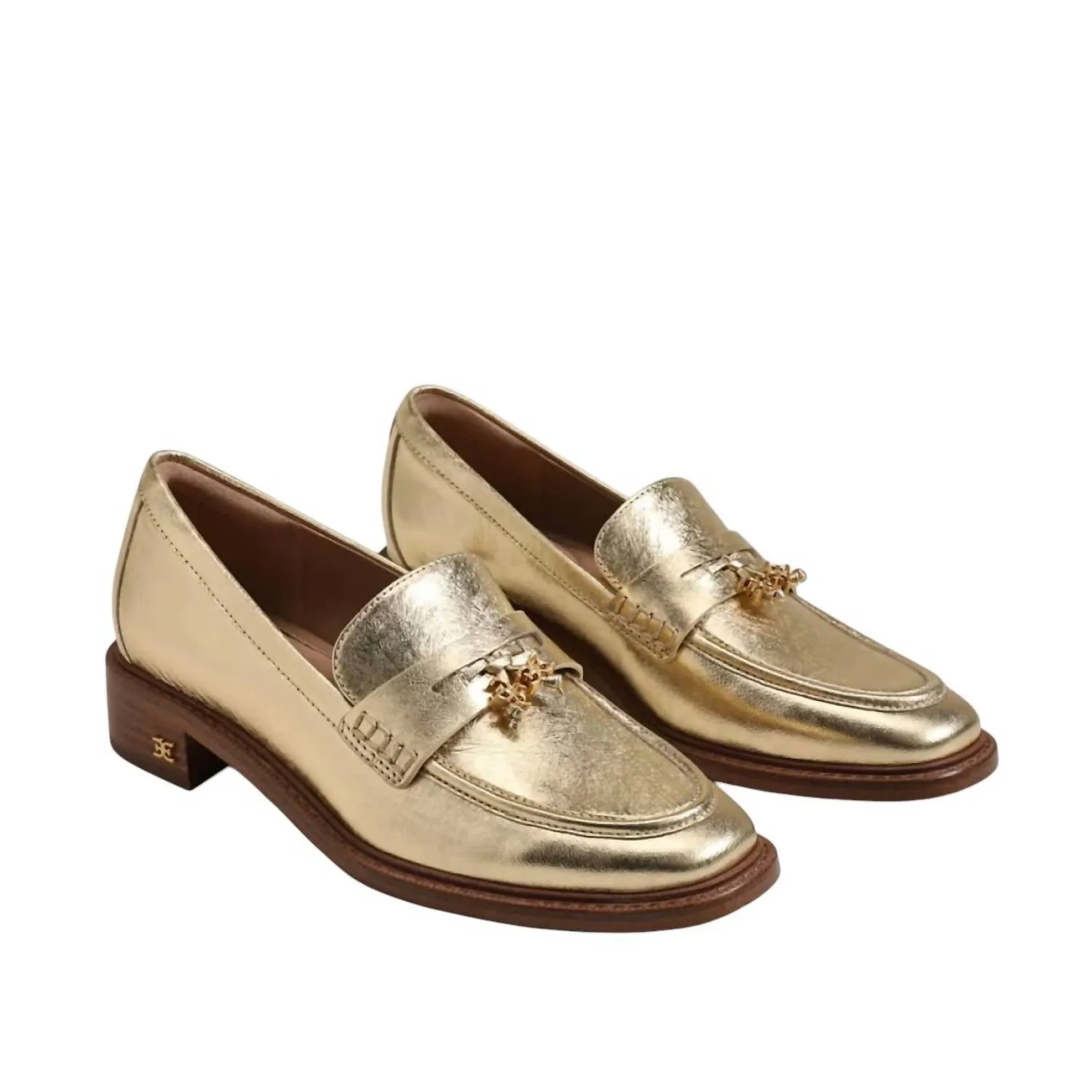 Women's Denise Tassel Penny Loafer In Gold Leather