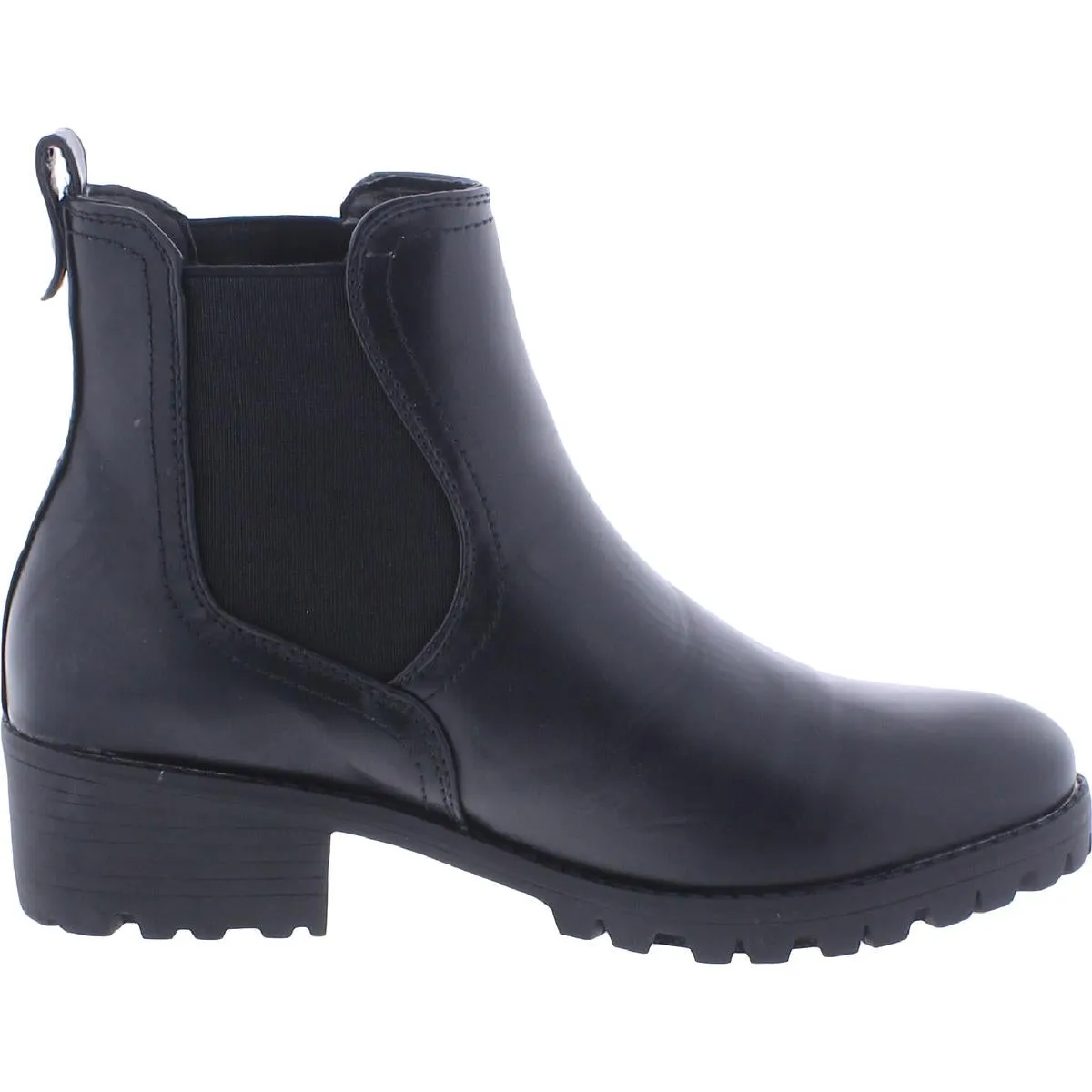 Womens Faux Leather Platform Chelsea Boots