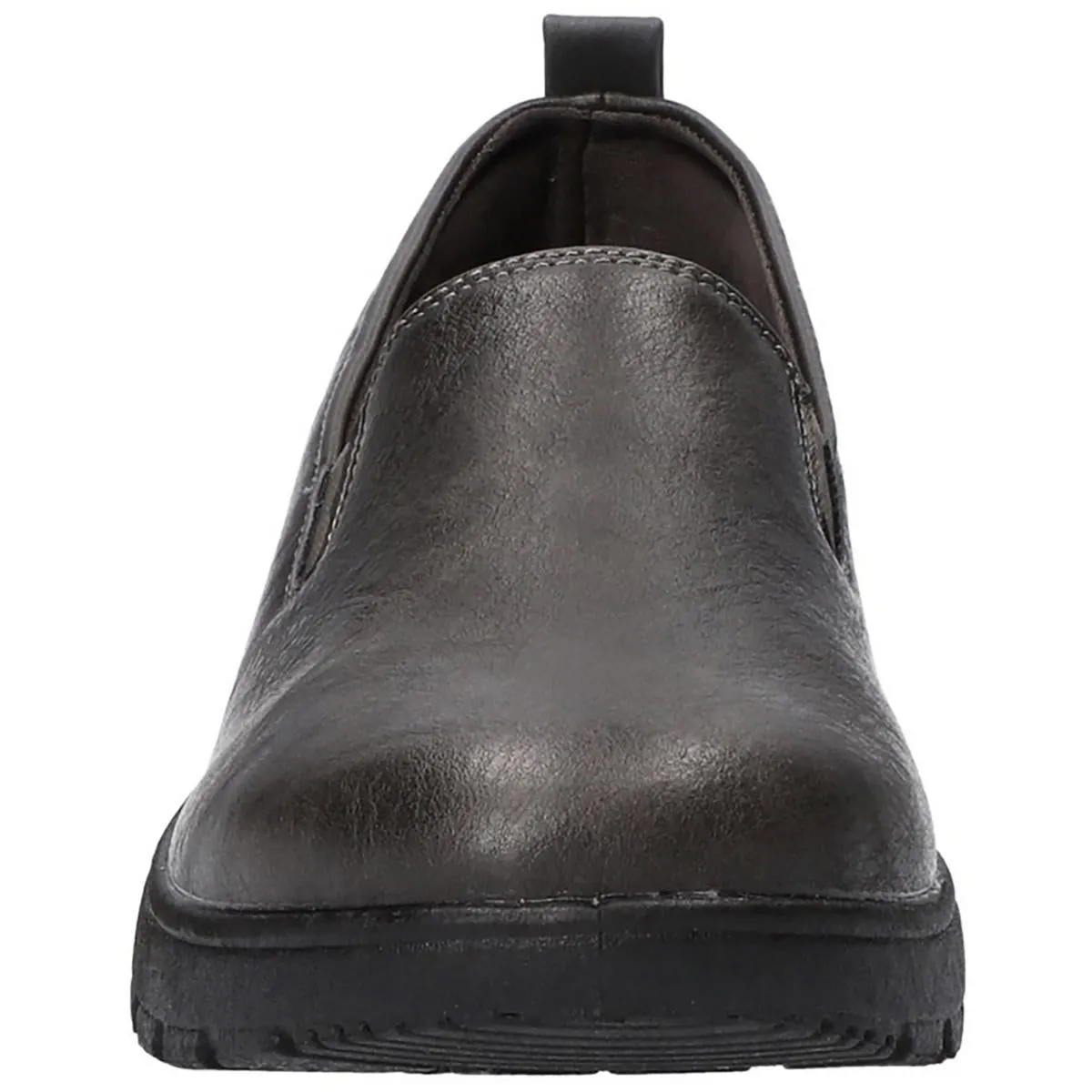 Womens Faux Leather Slip-On Loafers