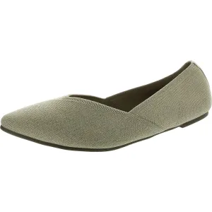 Womens Glitter Manmade Ballet Flats
