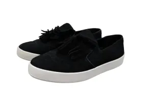 Womens Grandpro Spectator Kiltie Sneaker In Black Nubuck/white