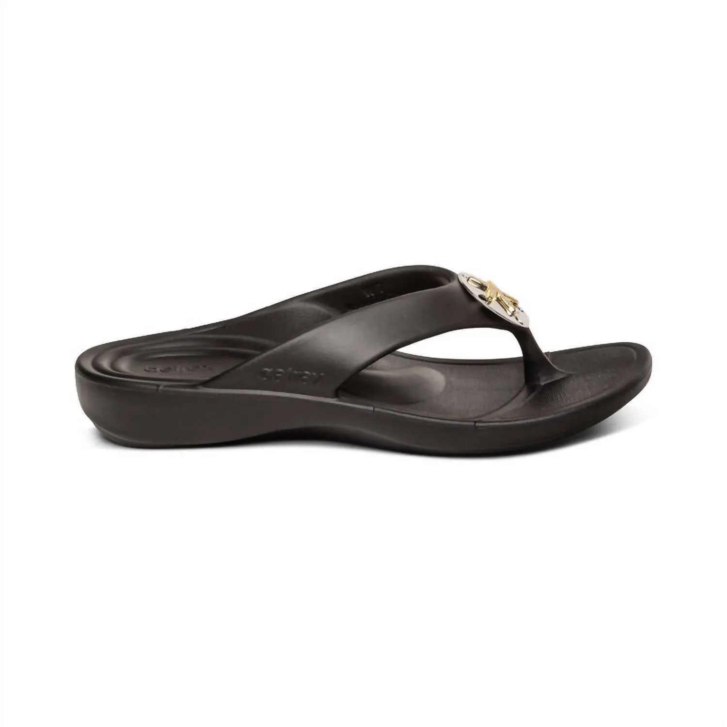 Women's Maui Starfish Orthotic Flip Sandals In Black