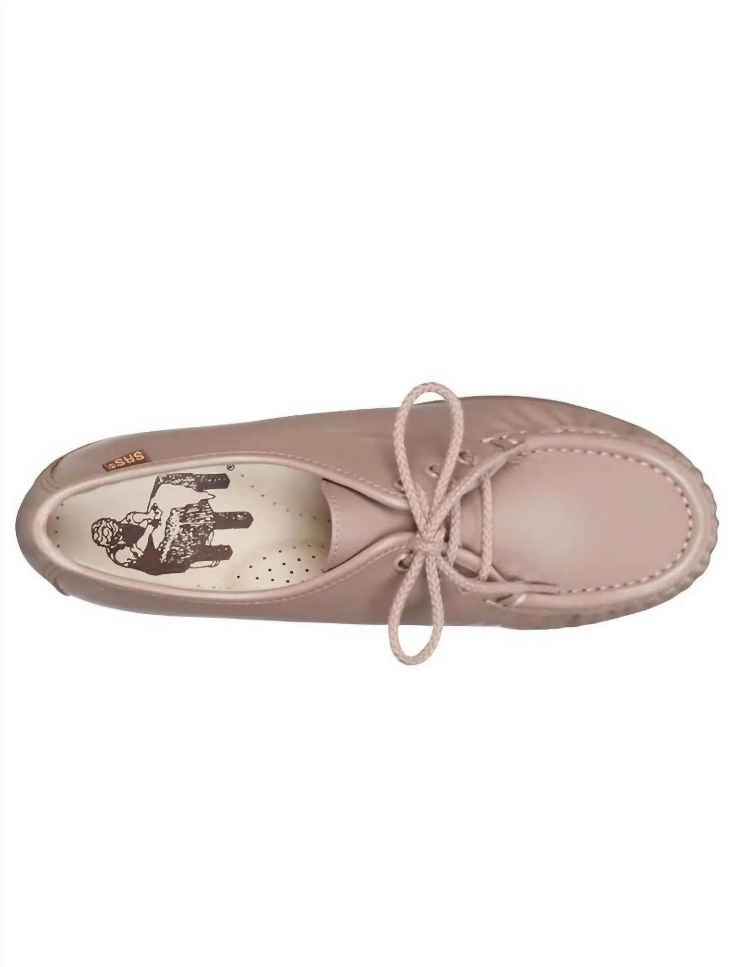 Women's Siesta Lace Up Loafer - Medium In Mocha
