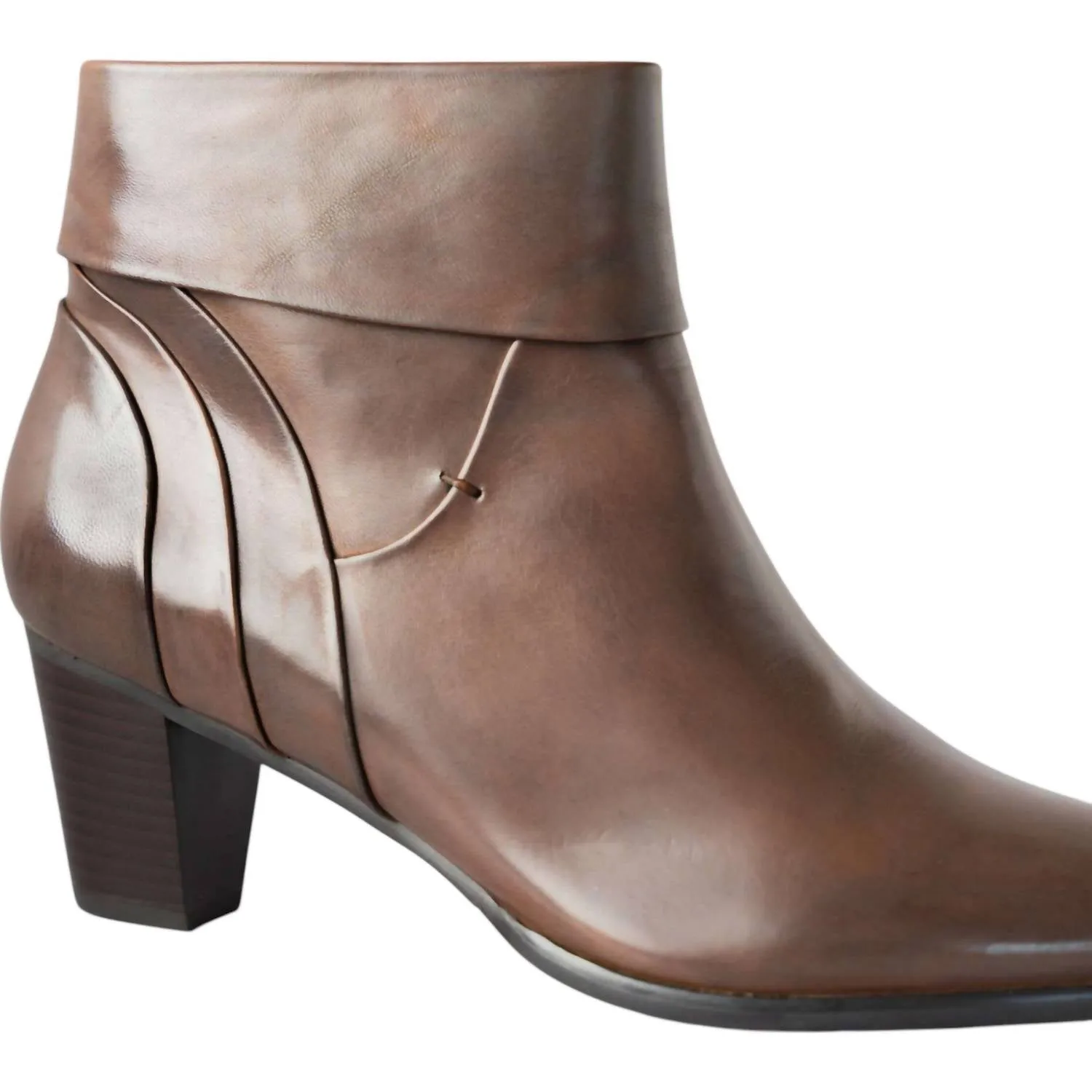 Women's Sonia Boots In Two Tone Brown