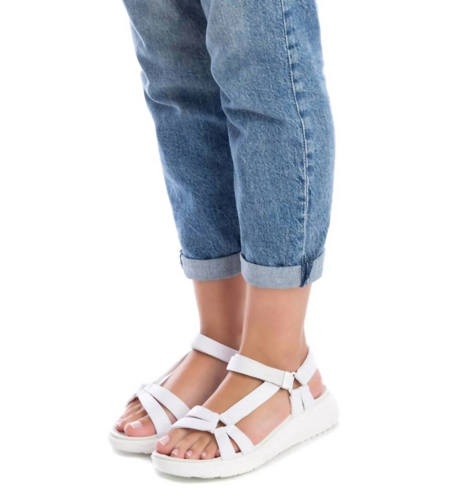Women's Strap Sandals In White